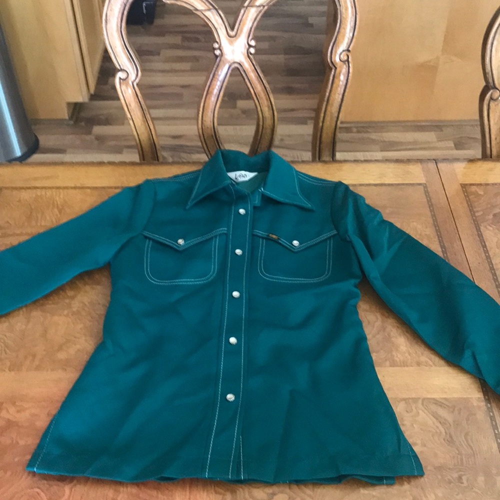 Lee green western shirt